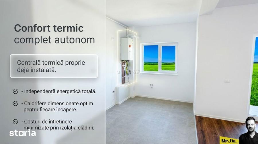 Apartament cu 2 camere semidecomandat în Moșnița Nouă