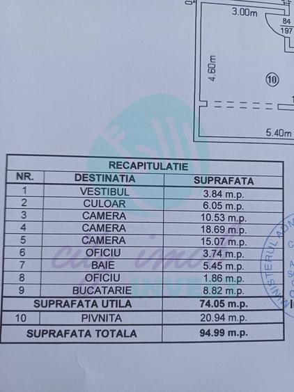 Apartament cu 3 camere semidecomandat în Armeneasca