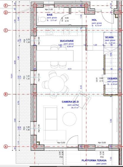 Duplex cu 4 camere cu Canalizare în Popești