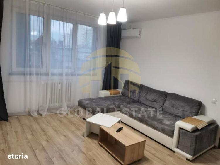 Apartament cu 3 camere semidecomandat, mobilat în Basarab