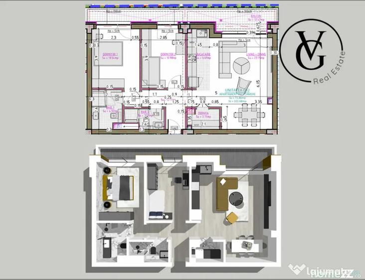 Apartament 3 camere | Finisaje premium | Blue Bike EDEN - Constanta (Constanta) - 6