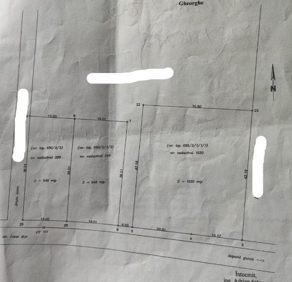 Teren Construcții intravilan de 2168 mp, în Sud-Est