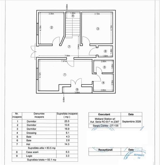 Casă cu 5 camere cu Teren 235 Mp în Pipera
