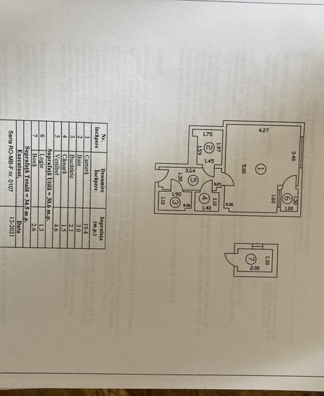 Garsonieră decomandată în Central