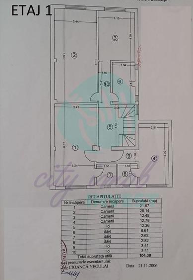 Casă individuală cu 10 camere cu Canalizare în P-ța Muncii