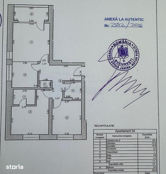Apartament cu 3 camere decomandat în Bucureștii Noi