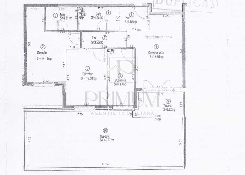 LIPOVEI -3CAM -2 BAI -CENTRALA PROPRIE/AC -GRADINA -BLOC NOU -LOC DE PARCARE - 6