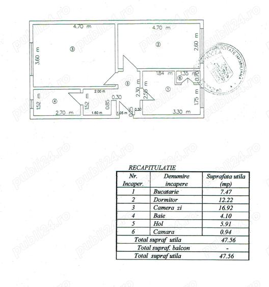 Apartament cu 2 camere decomandat în Central