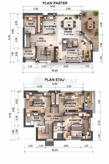 Casa Noua Tunari | Curte 358 Mp | Comision 0% - 10
