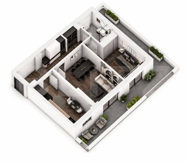 Apartament cu 2 camere decomandat în Craiovița Nouă