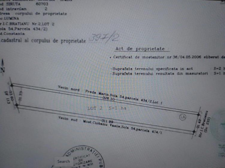 Teren Construcții intravilan de 10000 mp, în Lumina