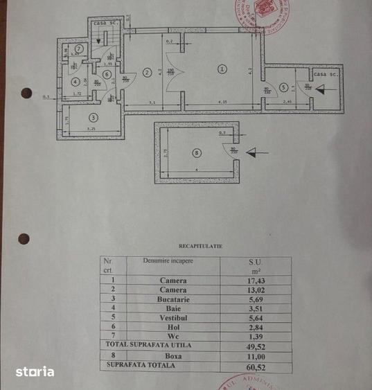 Apartament cu 2 camere semidecomandat în Mărășești