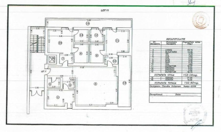 Apartament cu 3 camere decomandat în Primăverii