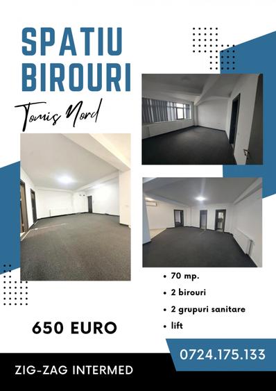 Birou, de 75 mp, în Tomis Nord