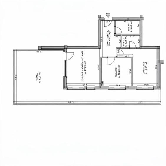 Apartament premium 3 camere zona Roata Faget Valea Garbaului
