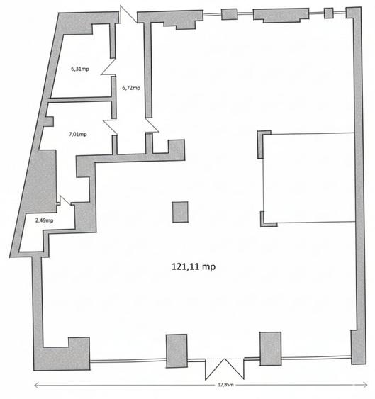 Spatiu Comercial | Ultracentral | Piata Romana | Stradal | 145 mp - 2