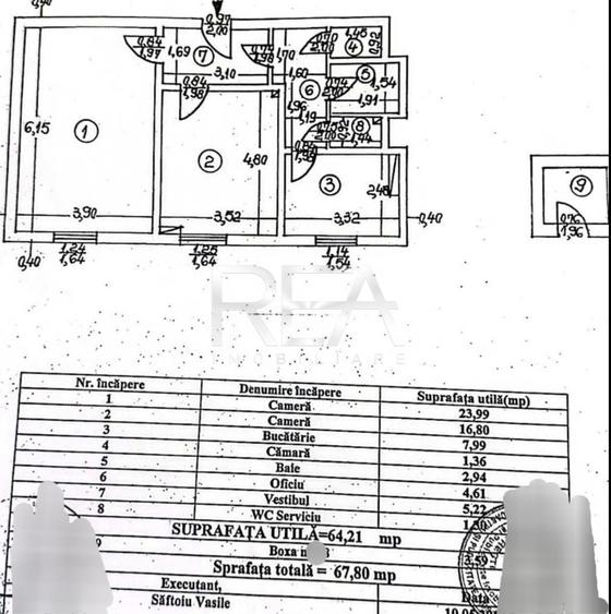 Apartament cu 2 camere decomandat în Drumul Sării