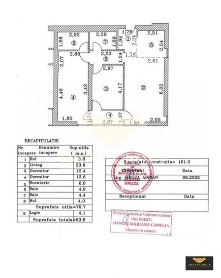 Apartament cu 3 camere semidecomandat, mobilat în Herăstrău