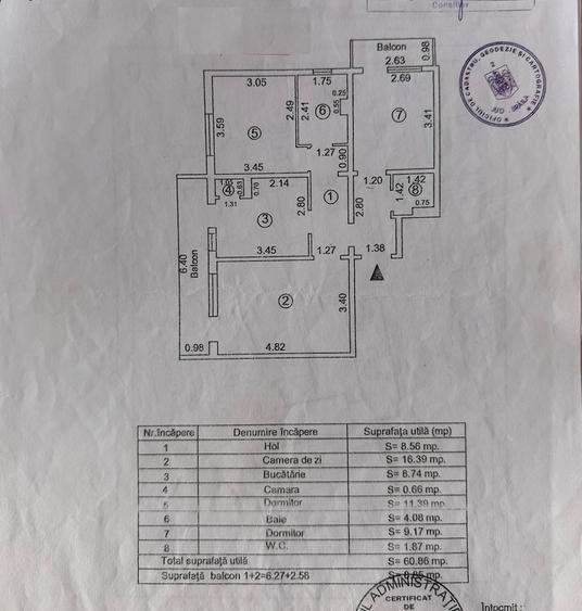 Apartament cu 3 camere decomandat, mobilat în Vidin-Progresul