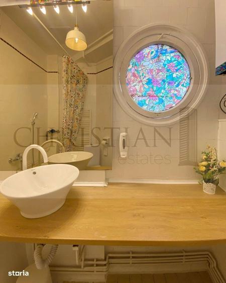 Apartament cu 2 camere semidecomandat, mobilat în Brezoianu