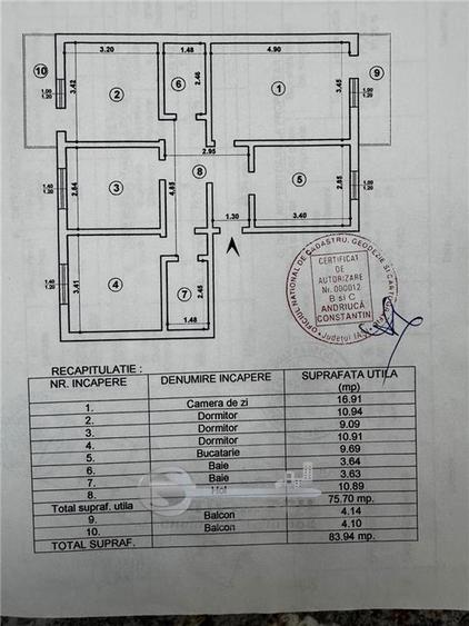 Apartament cu 4 camere decomandat în Cug