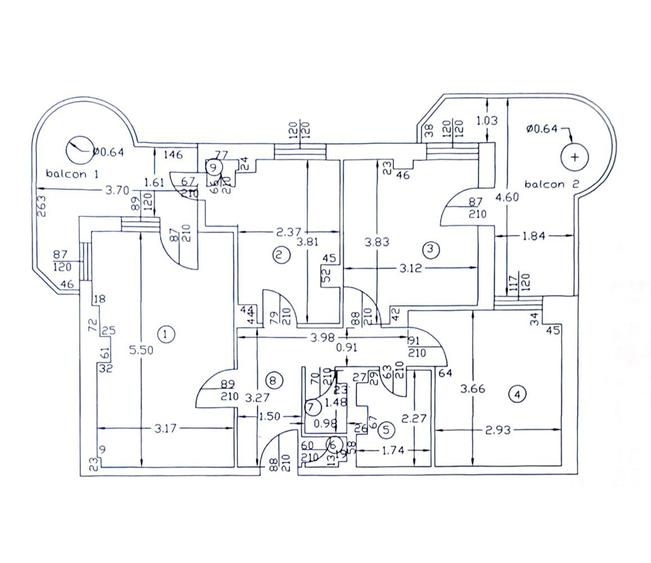 Apartament cu 4 camere decomandat în Găvana