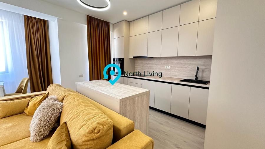 Apartament cu 2 camere, mobilat în Pipera