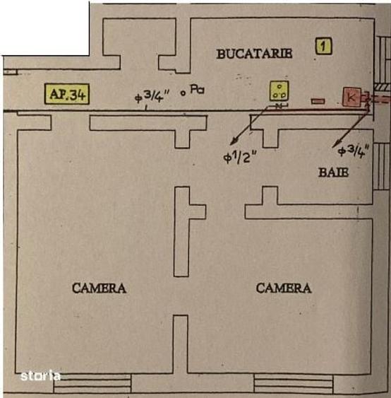 Apartament 2 camere Gemenii scara Nord (blocul Profi) - 9