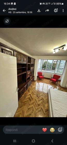 Apartament cu 2 camere semidecomandat în Central