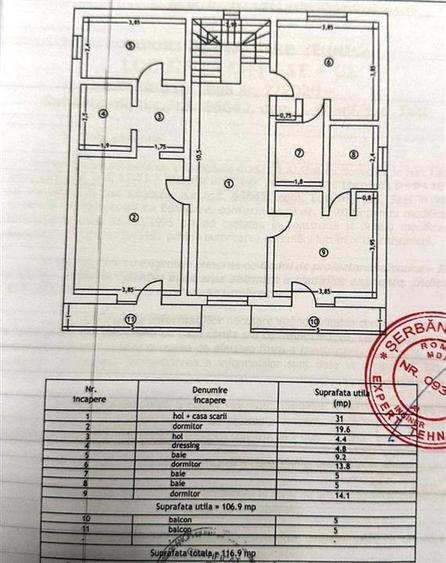 Casă cu 5 camere cu Teren 400 Mp în Lețcani