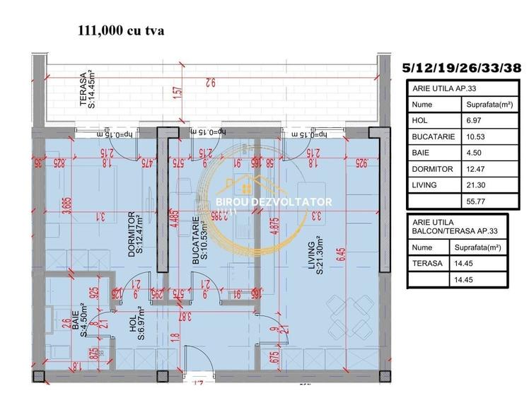 Apartament cu 2 camere decomandat în Theodor Pallady