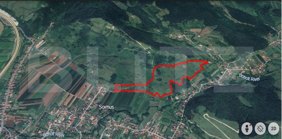 Teren agricol extravilan de 122400 mp, în Șoimuș