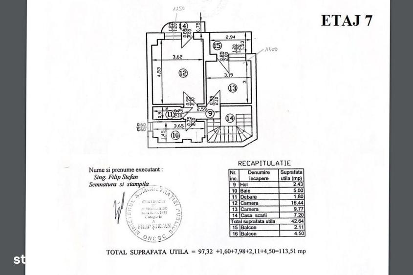 Apartament cu 4 camere semidecomandat, mobilat în Unirii