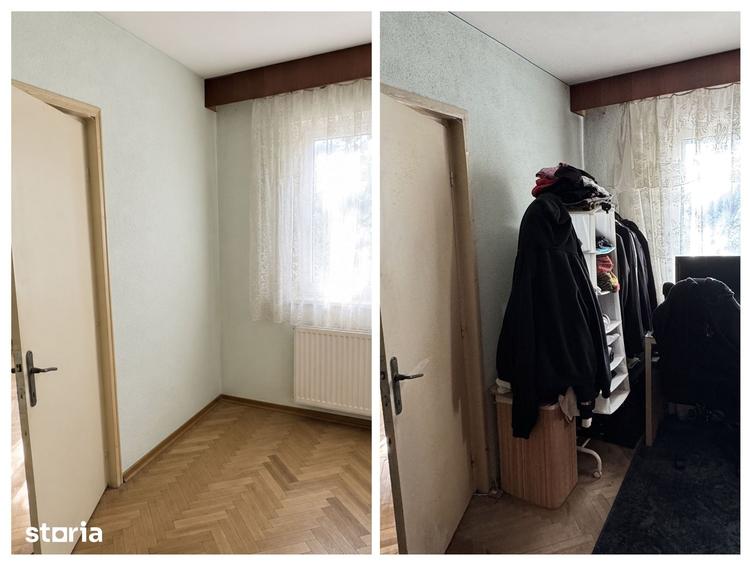 Apartament cu 3 camere semidecomandat în Km 4