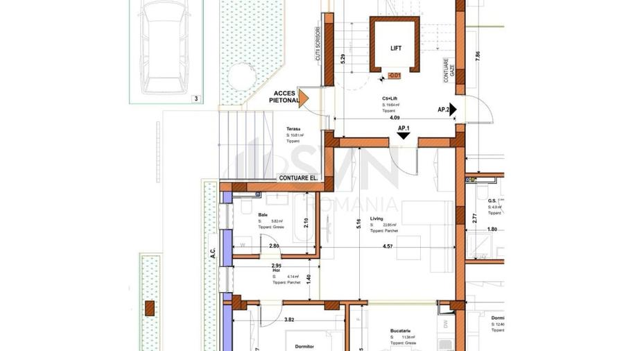 Apartament cu 2 camere decomandat în Tineretului