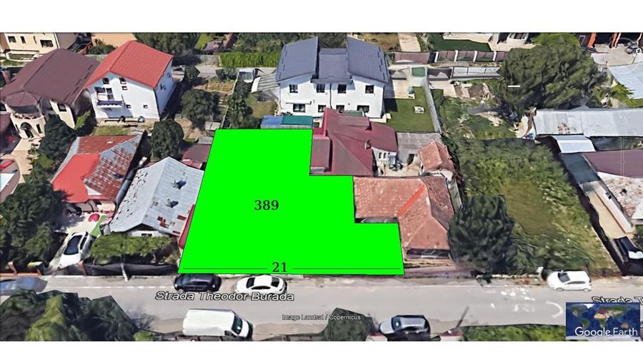 Teren Construcții intravilan de 387 mp, în Pipera