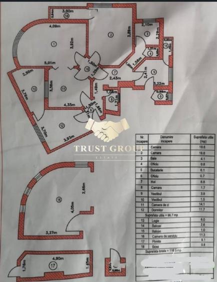 Apartament cu 4 camere decomandat în Cișmigiu
