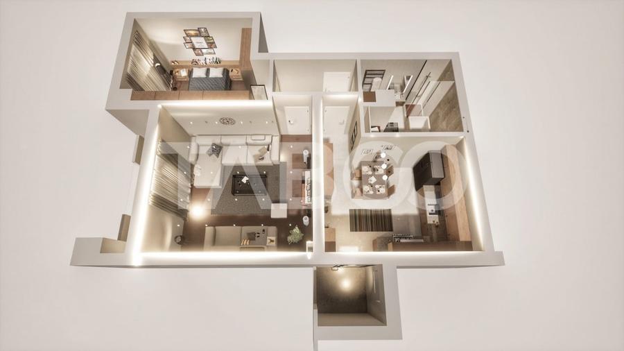 Apartament decomandat 2 camere 60 mp utili cu pivnita si parcare - 8