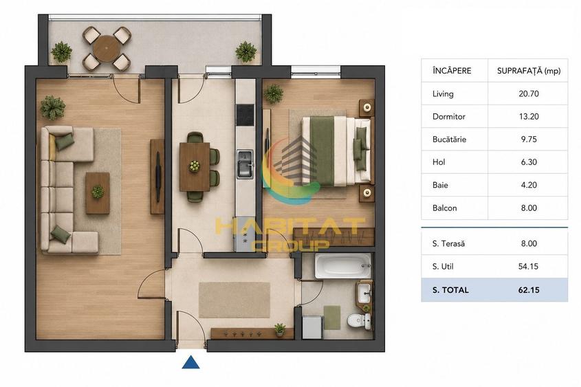 Apartament 2 camere - metrou Nicolae Teclu - 3