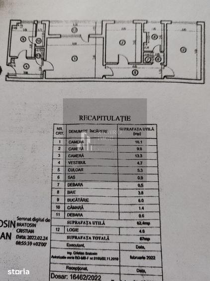 Apartament 3 camere, Brancoveanu/ Covasna, renovat, mobilat IKEA - 18