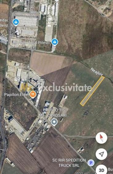 Teren de 10000 mp, în Albota