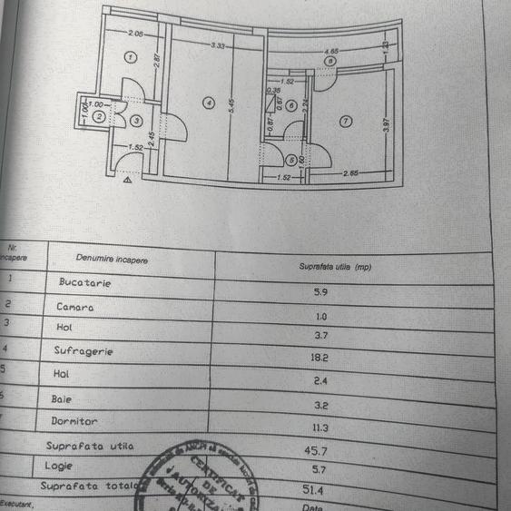 Apartament cu 2 camere semidecomandat în Sud