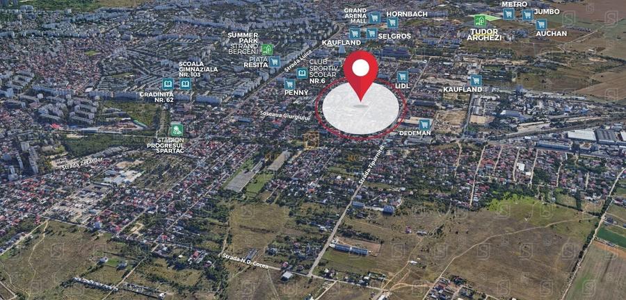 Teren Construcții intravilan de 924 mp, în Giurgiului
