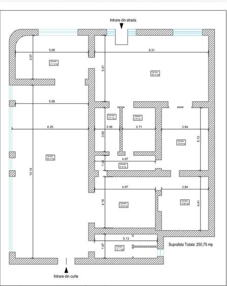 Spațiu comercial, de 251 mp, în Central