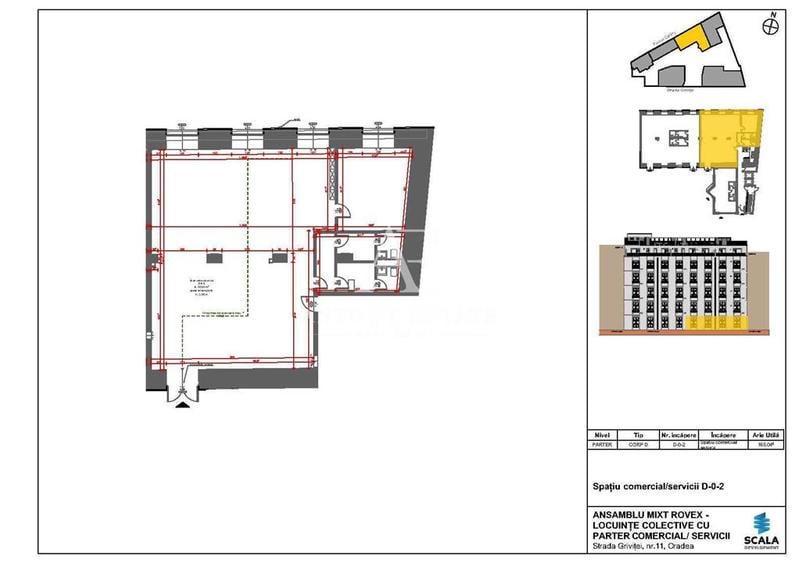 Spațiu comercial, de 142.80000305176 mp, în Cetății