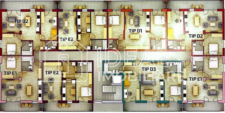 Apartament cu 3 camere semidecomandat în Hipodrom 3