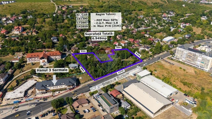 Teren Construcții intravilan de 6949 mp, în Bucium