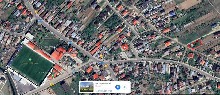 Teren de 597 mp, în Clinceni