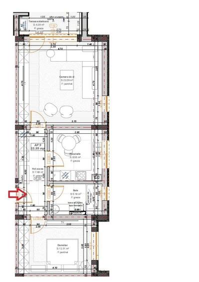 Apartament cu 2 camere decomandat în Girocului