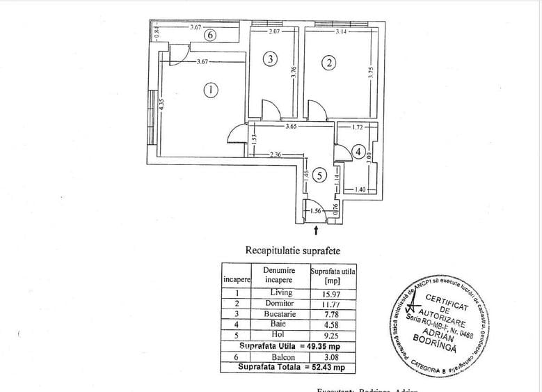 Apartament cu 2 camere decomandat în Giulești